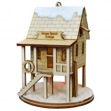 NEW - Ginger Cottages Wooden Ornament - Ginger Beach Cottage